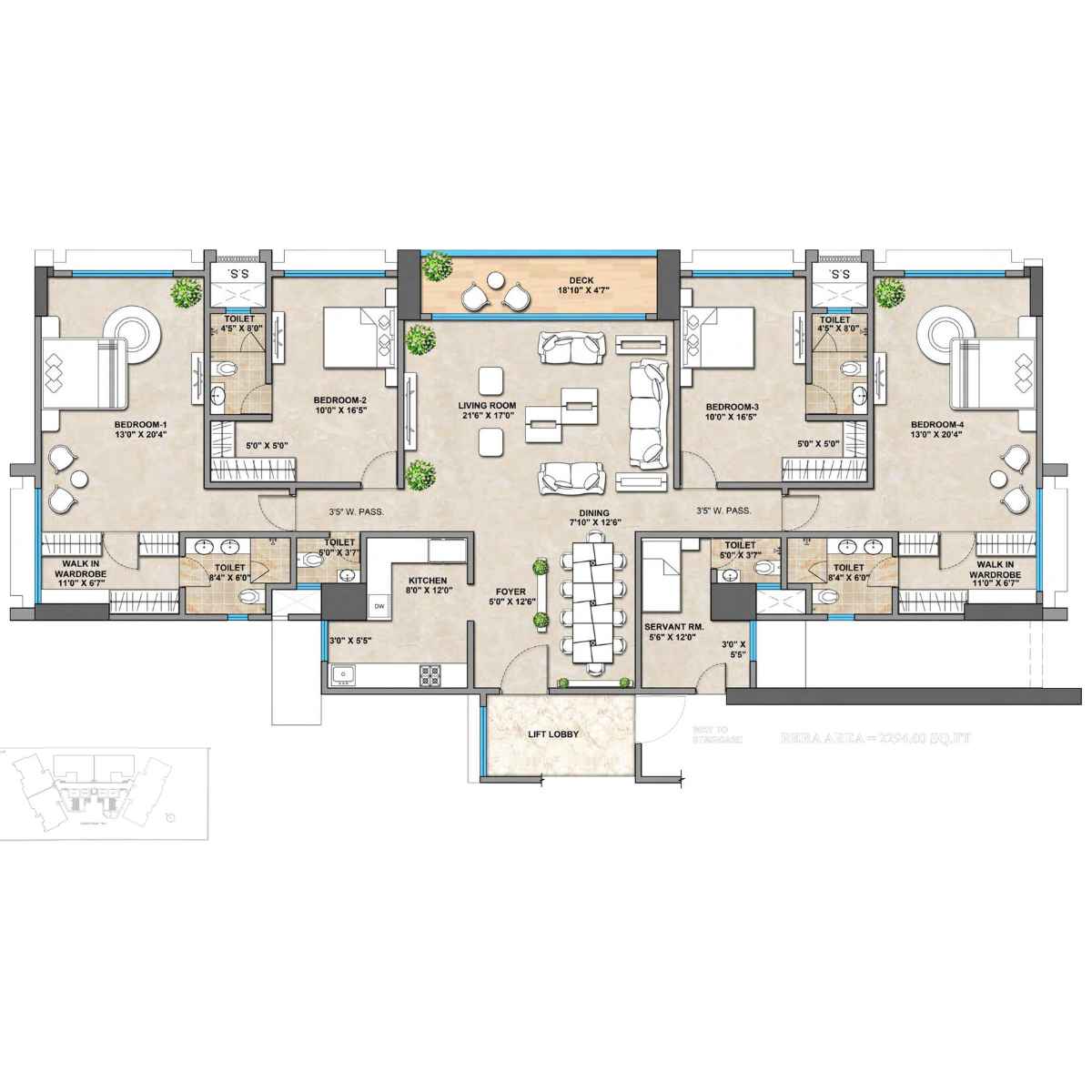 Bharat-Aura-vistas-floor-Plan-Jodi-flat-2294-Sqft